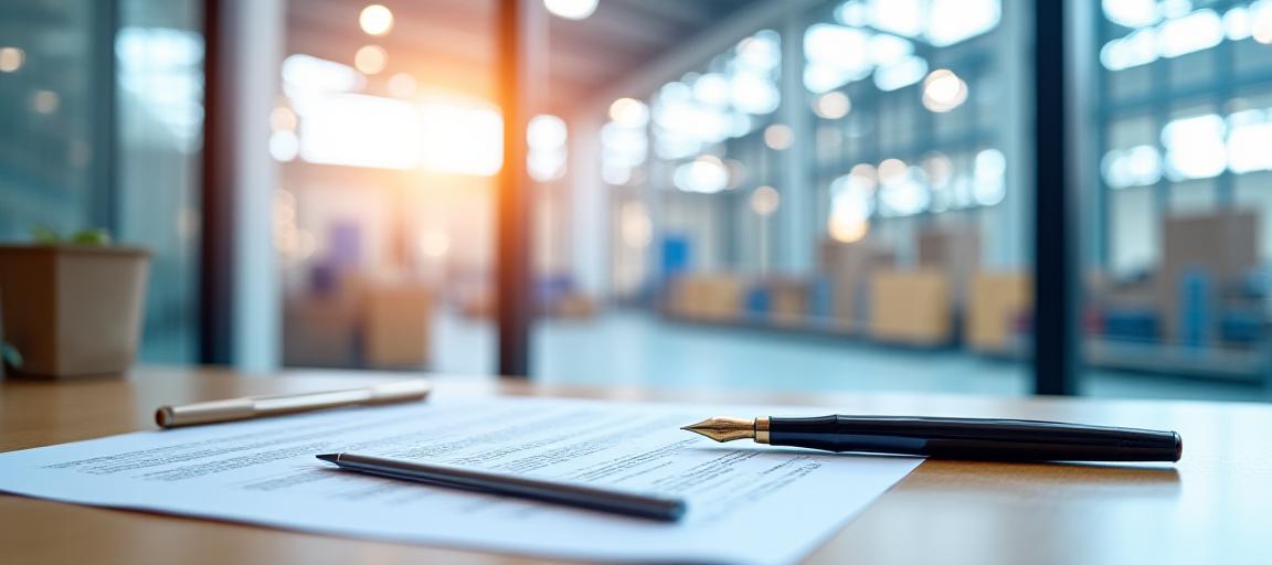 Professional legal documents and logistics planning